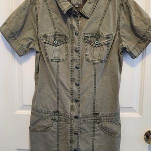 Guess military style mini dress